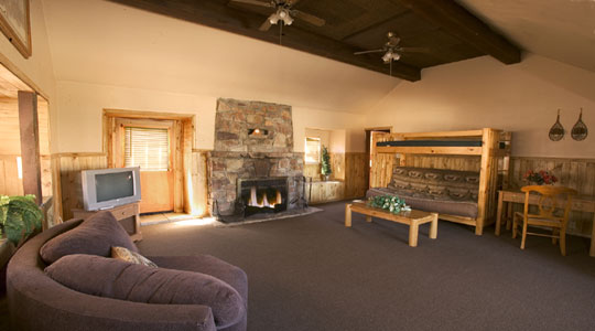 two story cabin suite